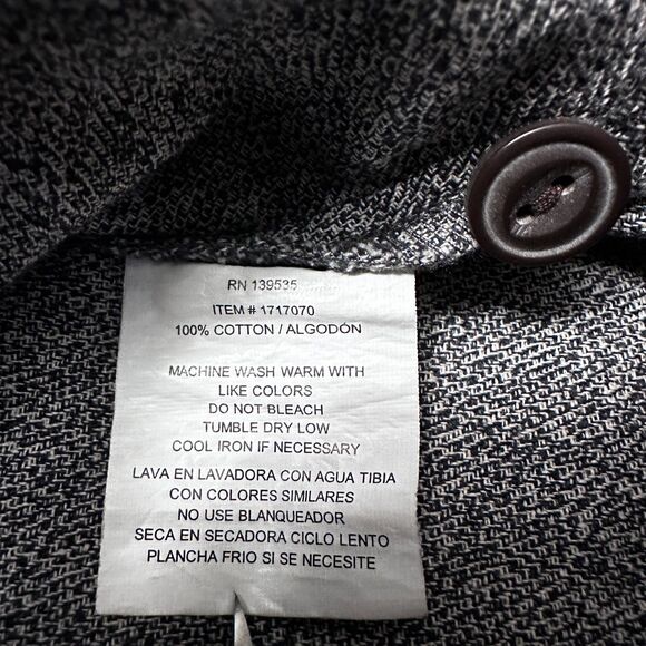 Grayers Glacier Gray Twill Shirt Jacket XL 100% Cotton Shacket - Picture 10 of 10